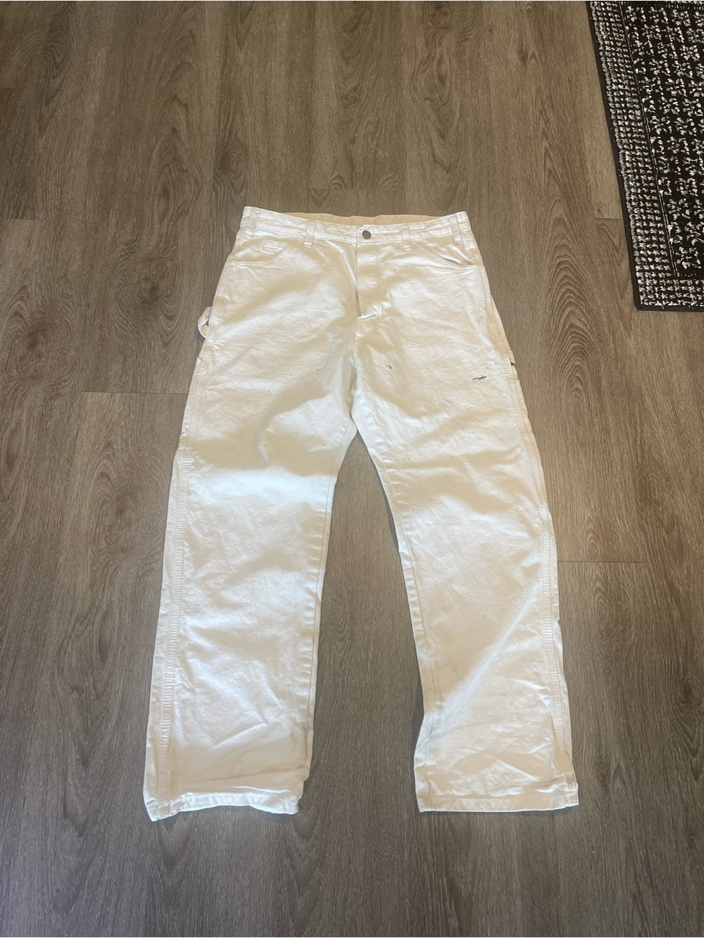 Dickies Sherwin Williams Pants Mens 34x32 White Carpenter Painter Work Thrashed